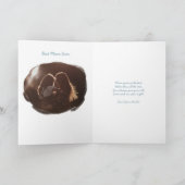 水の色の母の日ママの極性クマ カード (内部)