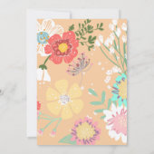 水の色の母エレガントはデイブランチベビーショウ 招待状 (裏面)