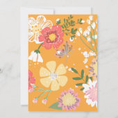 水の色の母エレガントはデイブランチベビーショウ 招待状 (裏面)