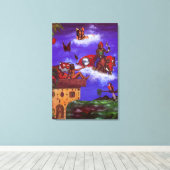 水の色の水の色絵画の幻想的な瞬間 キャンバスプリント (インサイチュ (ウッドフロア))