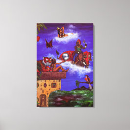 水の色の水の色絵画の幻想的な瞬間 キャンバスプリント