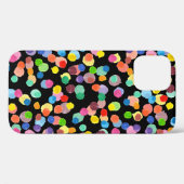 水の色の水玉模様、イースターの背景。 Case-Mate iPhoneケース (裏面 (横))