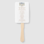 水の色の水色イングリッシュマナーエステート結婚ズ ハンドファン (正面)