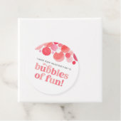 水の色の泡のおもしろいバレンタインデー フェイバータグ (インサイチュ)