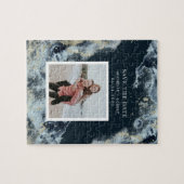 水の色の波の海岸日付写真jigsaを保存 ジグソーパズル (横)