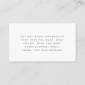 水の色の洗感謝していい流しソーシャルリンク挿入カード エンクロージャーカード (裏面)