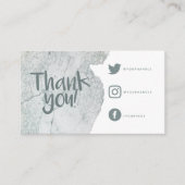 水の色の洗感謝していい流しソーシャルリンク挿入カード エンクロージャーカード (正面)