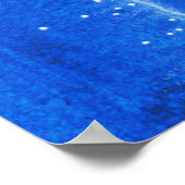 水の色の海とビーチビュー。 ポスター (角)