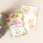 水の色の海の生活ニュートラルジェンダーベビーシャワー 招待状