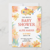 水の色の海の生活ニュートラルジェンダーベビーシャワー 招待状 (正面)