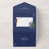 水の色の海結婚ライフは1つの投資で オールインワン招待状 (外側)