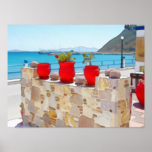 水の色の海 ポスター (正面)