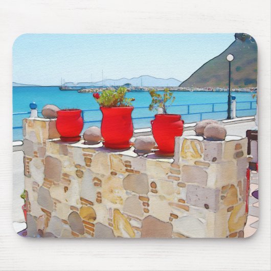 水の色の海 マウスパッド (正面)