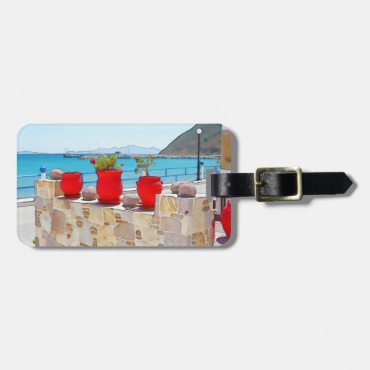 水の色の海 ラゲッジタグ (正面横)