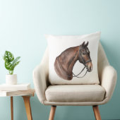 水の色の湾の馬の頭の手綱 クッション (椅子)