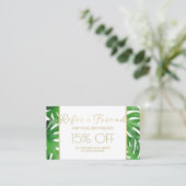 水の色の熱帯モンステラ離れの紹介 紹介カード (スタンド正面)