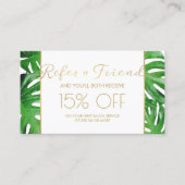 水の色の熱帯モンステラ離れの紹介 紹介カード (正面)