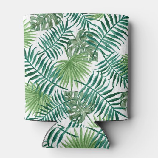 水の色の熱帯葉の新郎新婦結婚の 缶クーラー (裏面)