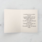 水の色の猫とフローラ – マザーズデイカード サンキューカード (内部)