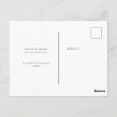 水の色の猫の新しい家の動き発表 ポストカード (裏面)