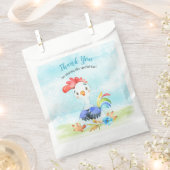 水の色の男の子のロスターファームありがとう フェイバーバッグ (クリップ留めされた状態)