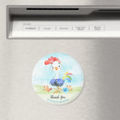 水の色の男の子のロスターファームありがとう マグネット (インサイチュ (食洗機))