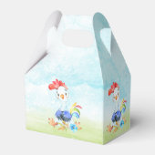 水の色の男の子のロスターベビーシャワーファーム フェイバーボックス (裏面サイド)