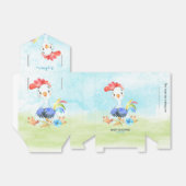 水の色の男の子のロスターベビーシャワーファーム フェイバーボックス (折り畳みなし)