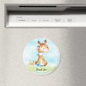 水の色の男の子の馬の赤ちゃんシャワー農場ありがとう マグネット (インサイチュ (食洗機))