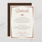 水の色の目的地：ロマンチックな砂漠の詳細 エンクロージャーカード (正面/裏面)