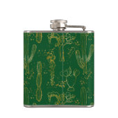 水の色の砂漠のサボテン フラスク (裏面)