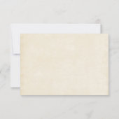 水の色の砂漠サボテンと山結婚の 出欠カード (裏面)