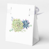 水の色の砂漠サボテン多肉有難う フェイバーボックス (裏面サイド)