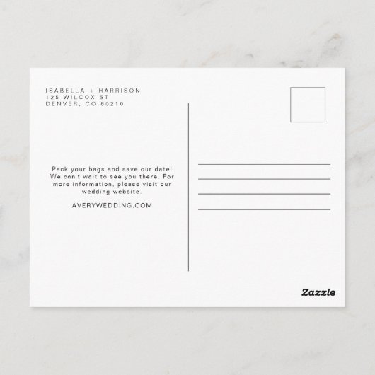 水の色の神々の庭の日付を保存 ポストカード (裏面)