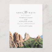 水の色の神々の庭の日付を保存 ポストカード (正面)