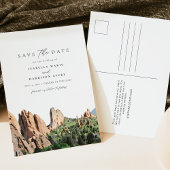 水の色の神々の庭の日付を保存 ポストカード