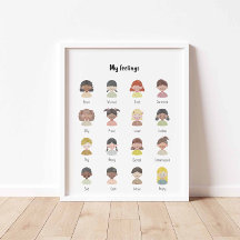 水の色の私の感じグラフのポスター