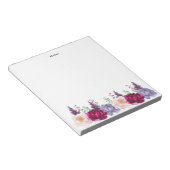 水の色の秋の開花秋カスタムメモ帳 ノートパッド (アングル)