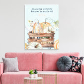 水の色の秋カボチャとJoy Bible Verse キャンバスプリント (インサイチュ (リビング))