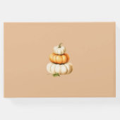 水の色の秋赤ちゃんシャワー私たちは心から待つことができる ゲストブック (裏面)