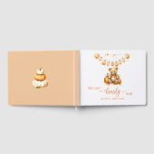 水の色の秋赤ちゃんシャワー私たちは心から待つことができる ゲストブック (全面)