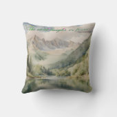 水の色の穏やかさ"地球は花で笑う" クッション (裏面)