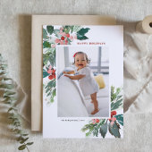 水の色の穴と金フェイク箔の写真 シーズンカード