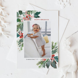 水の色の穴と金フェイク箔の写真 シーズンポストカード