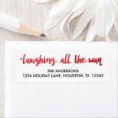 水の色の笑いオールウェイホリデーラベル ラベル (インサイチュ)