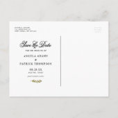 水の色の素朴階層化ケーキ日付を保存 案内ポストカード (裏面)