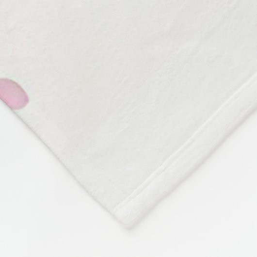 水の色の絵を描カップケーキ フリースブランケット (角)