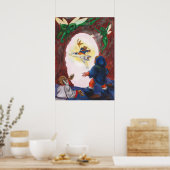 水の色の絵を描ファンタジービジョンエロスキングフェアリー ポスター (キッチン)