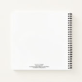 水の色の絵画ガース+メアリー・オリバーの詩 ノートブック (裏面)