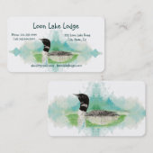 水の色の絵画ルーンワイルドネス鳥ビジネス 名刺 (正面/裏面)